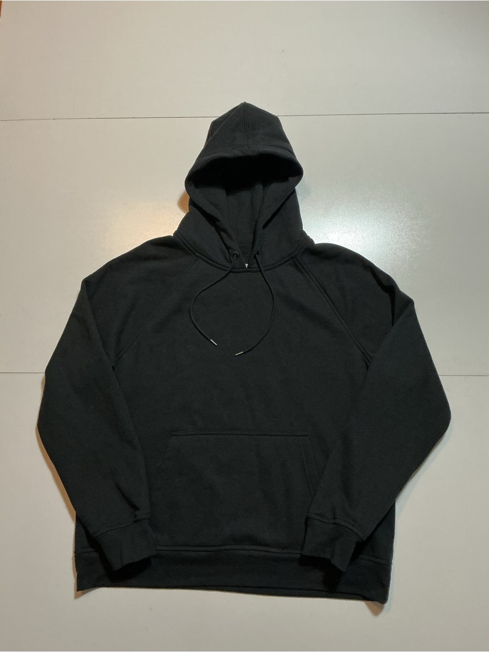 Flint And Tinder Made In USA Black Fleece Blank Pullover Hoodie